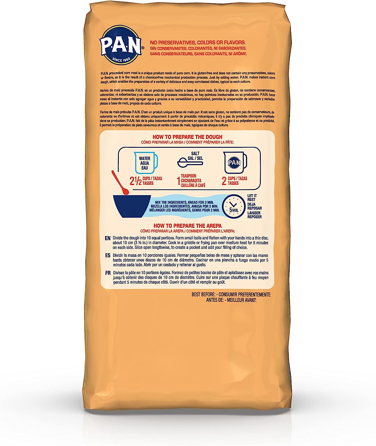 PAN FARINE DE MAIS JAUNE SANS GLUTEN 1KG