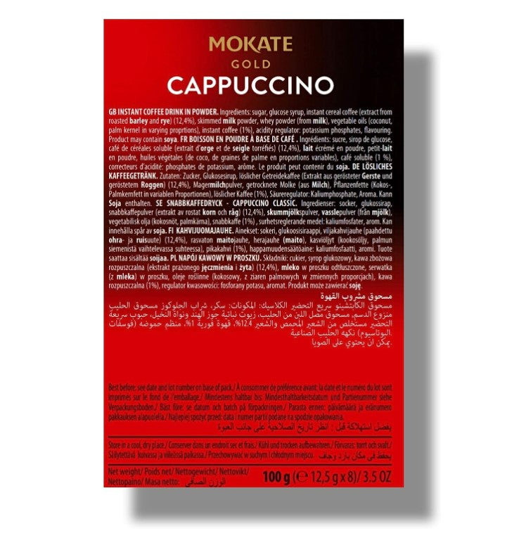 mokate gold cappuccino classic 8 sachets