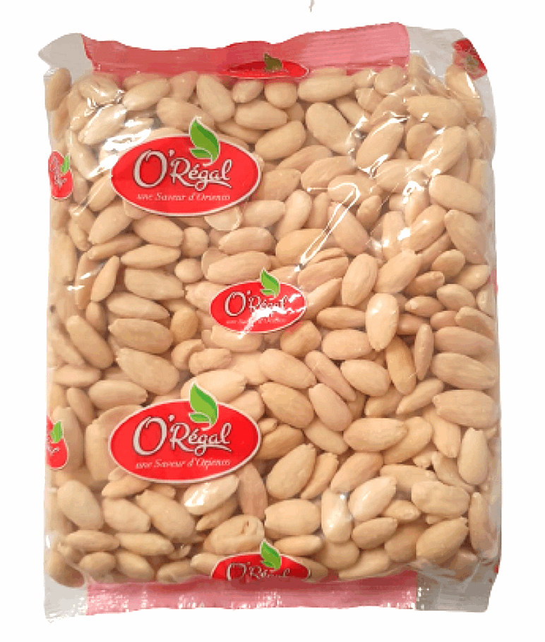 Amandes Blanchies Crues 500g, collations saines, recettes amandes, produits frais, livraison rapide, amandes riches en nutriments.