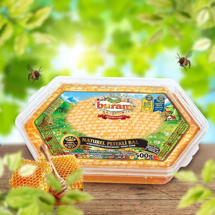miel avec alveoles buram naturel petekli cick bal 5000g