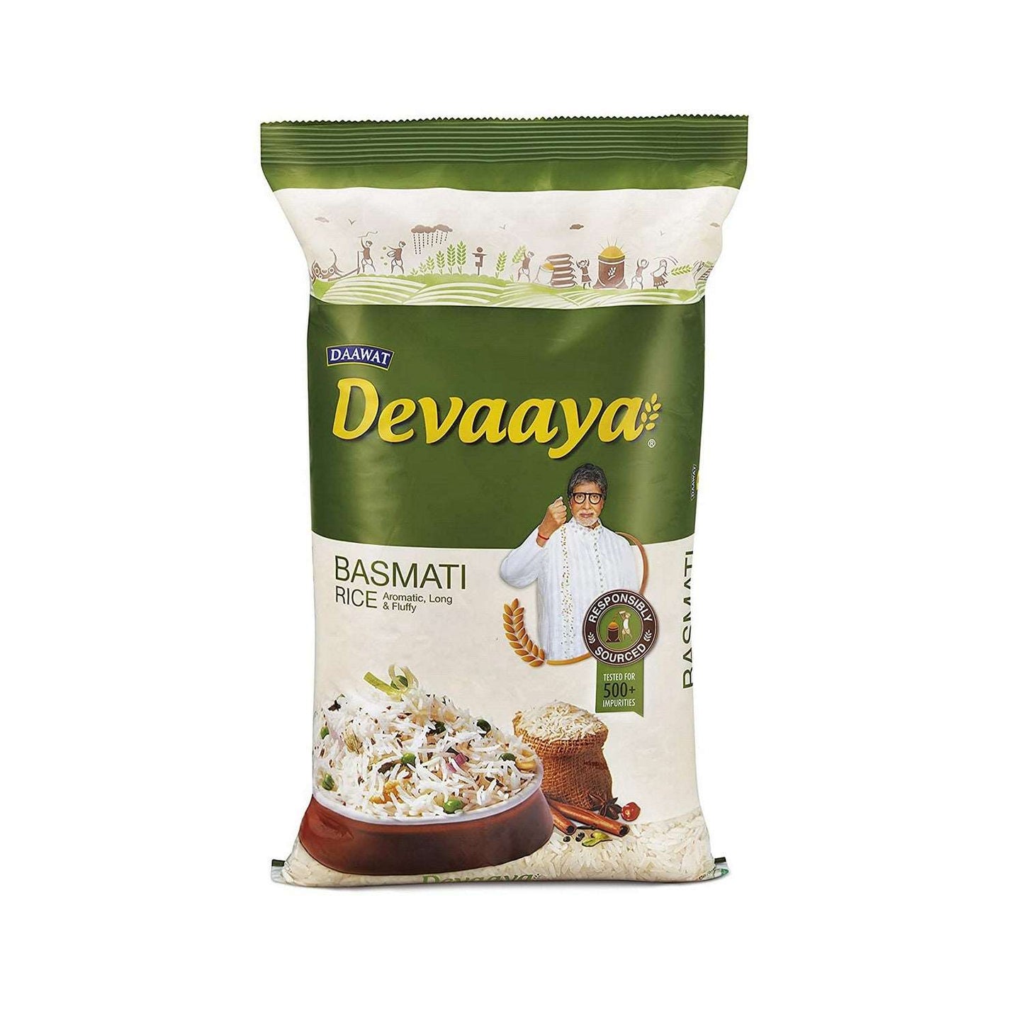Riz basmati DEVAAYA 1kg packaging