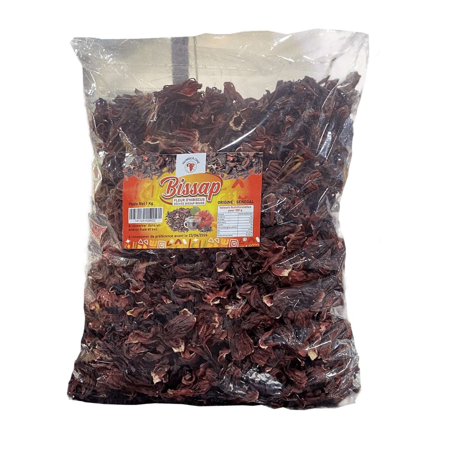 Fleur de bissap rouge 1kg pour infusion