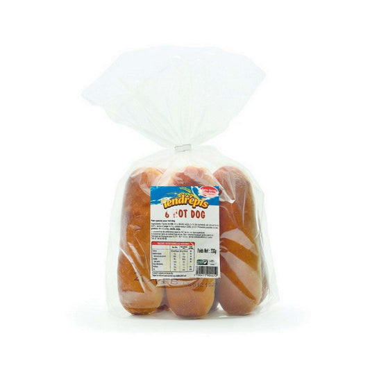 Pack de 6 pains à hot dog tendres