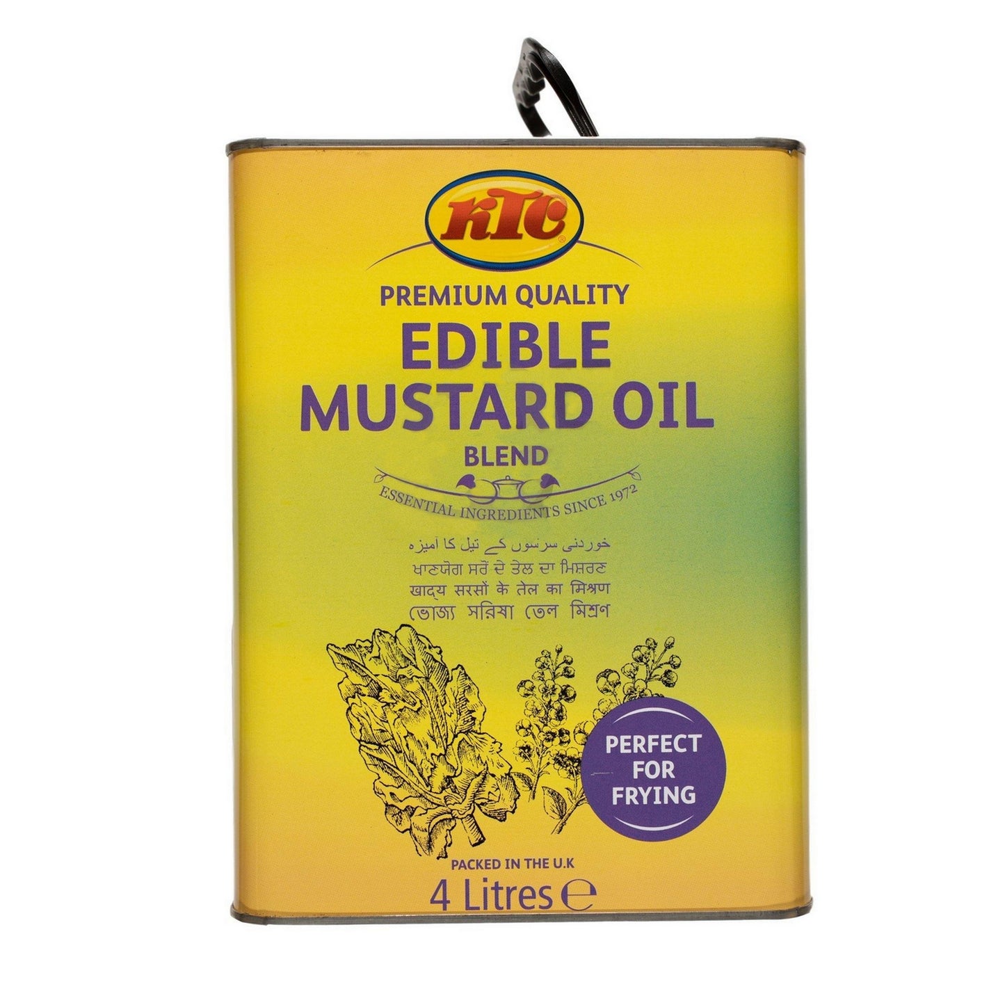 Huile de moutarde KTC 4L, qualité supérieure