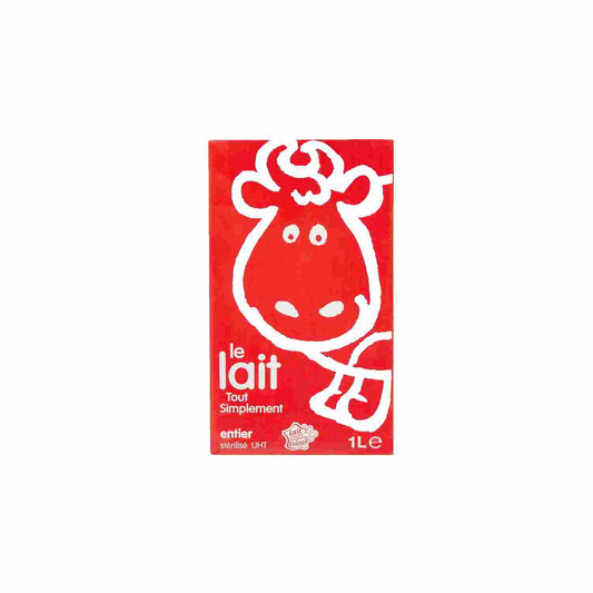 Lait entier stérilisé UHT 1L pour petit déjeuner