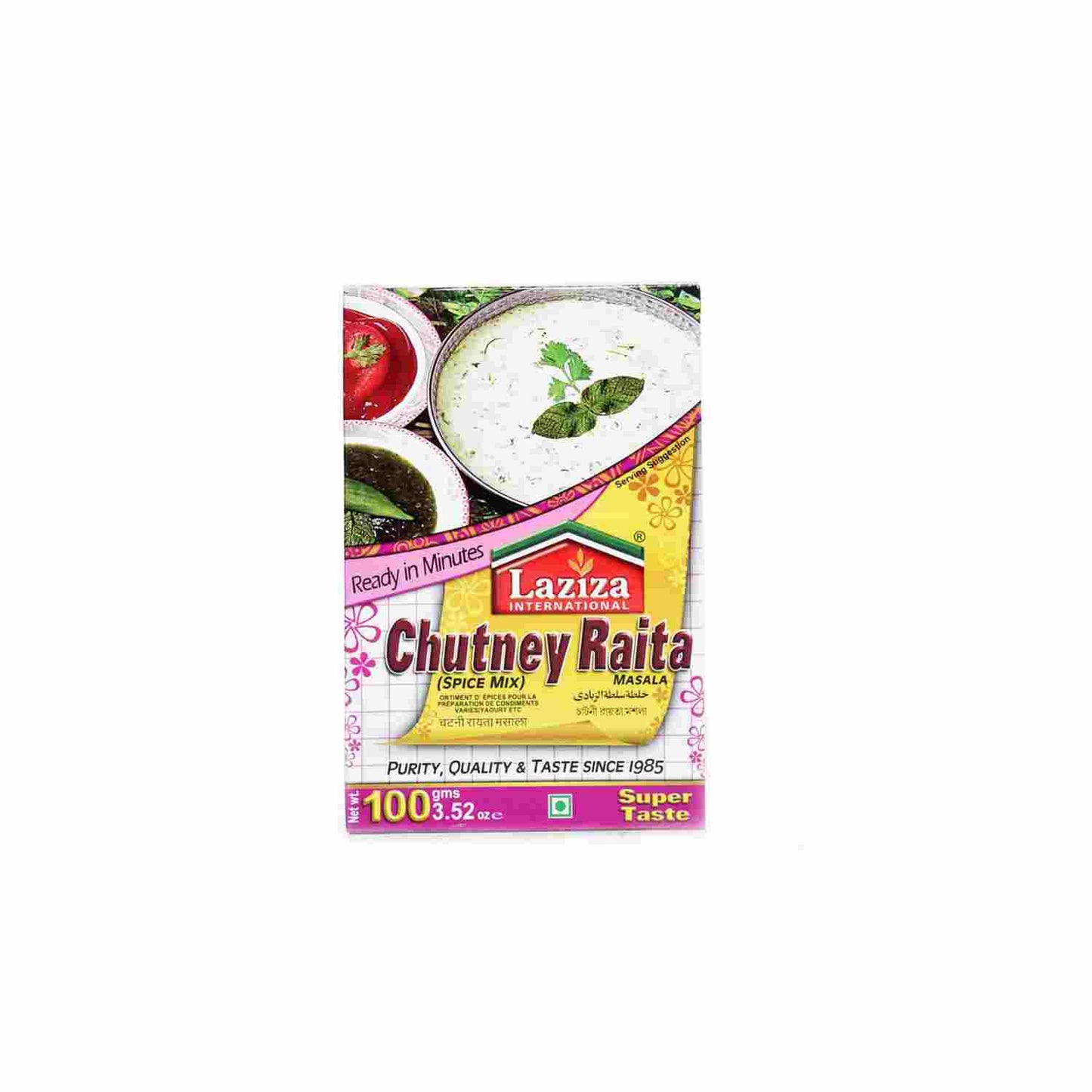 Chutney Raita Masala Laziza 100g en pot