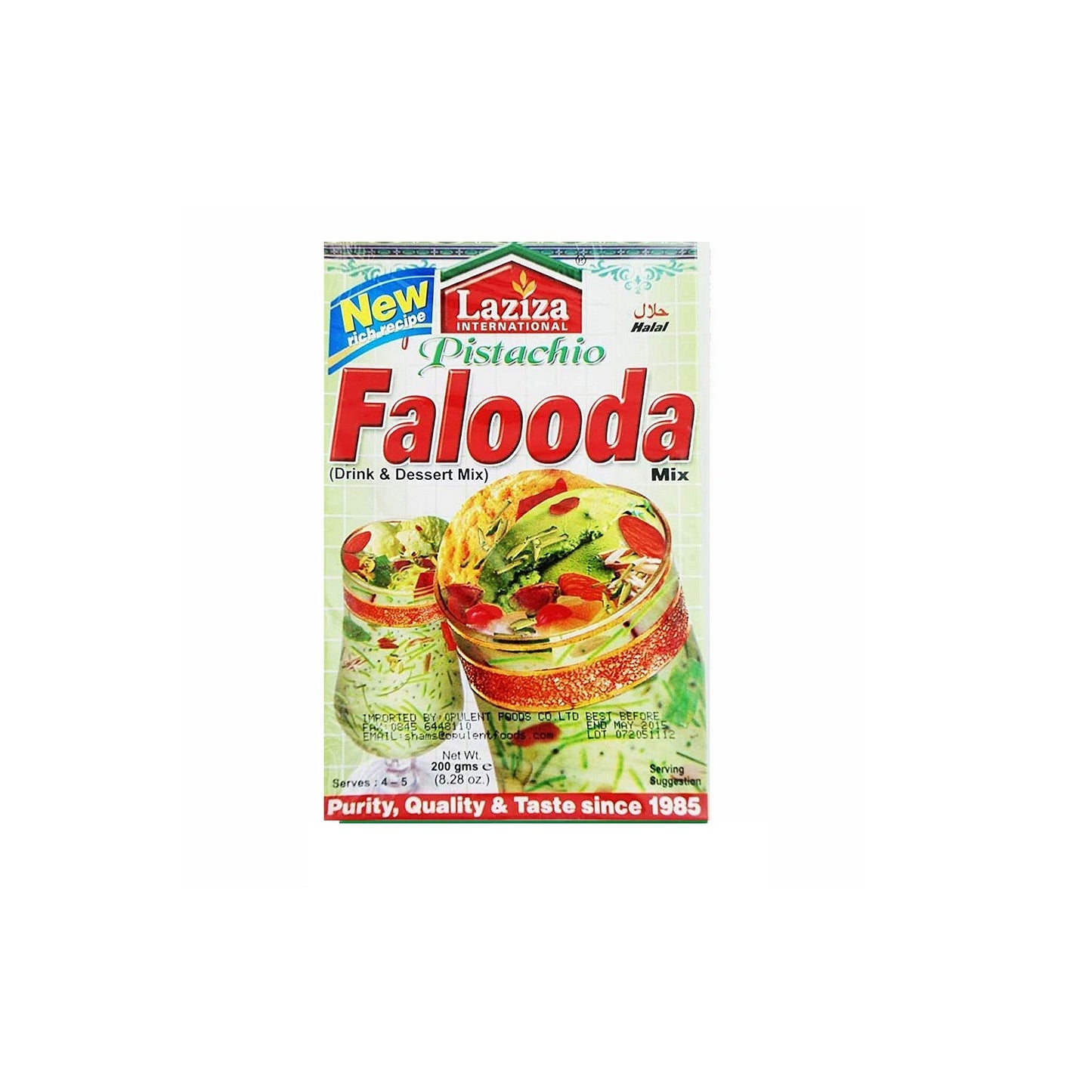 Faloooda pistache Laziza 200g délicieuse sucrée