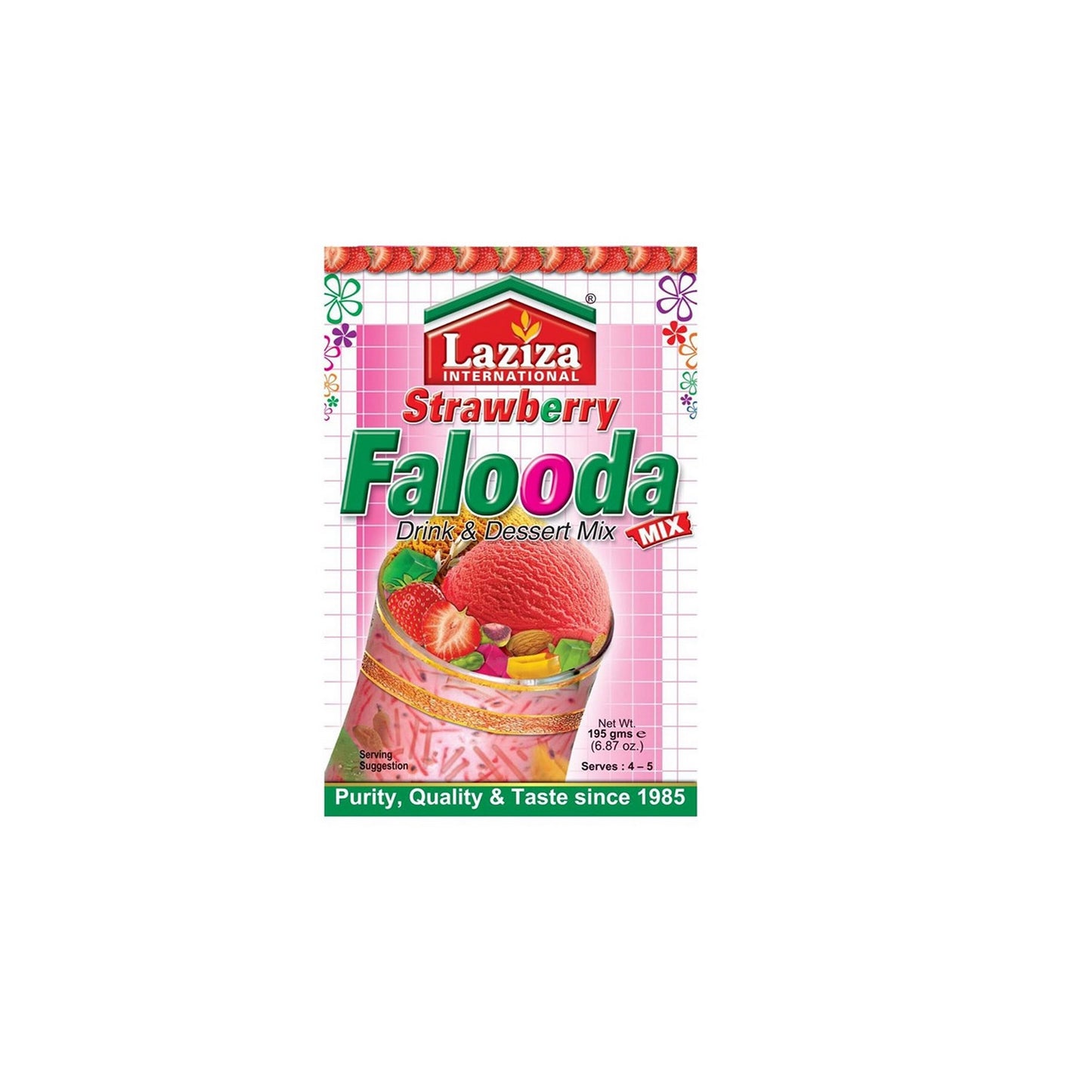 Faloooda fraise Laziza 195g dessert sucré