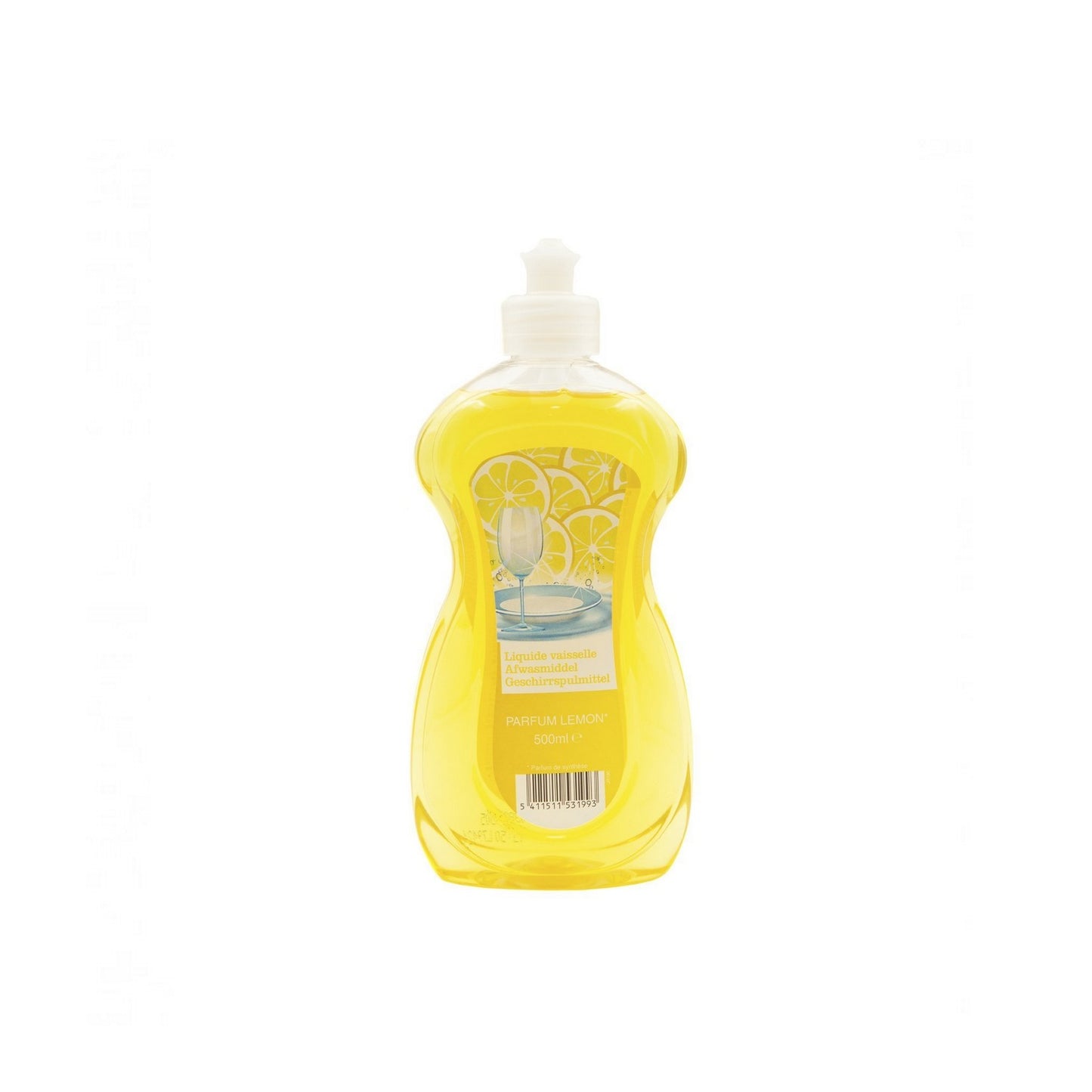 Liquide vaisselle au citron jaune 500ml.