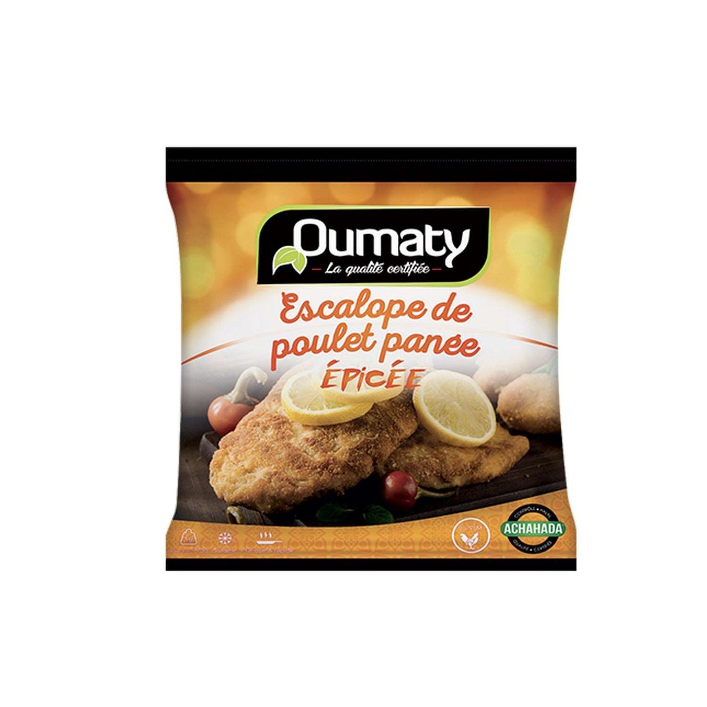 Escalope de poulet panée épicée surgelée