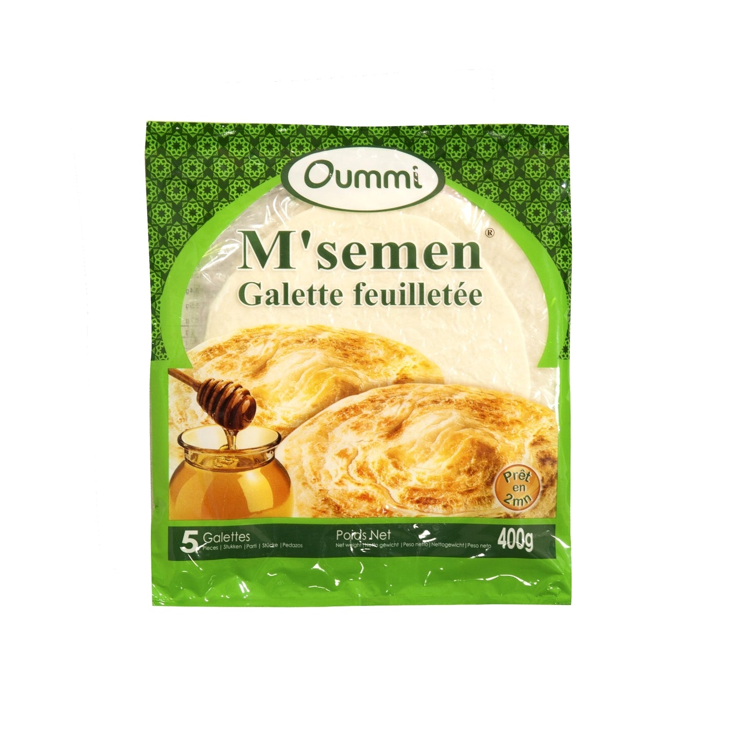 Galettes feuilletées OUMMI Msemmen surgelées