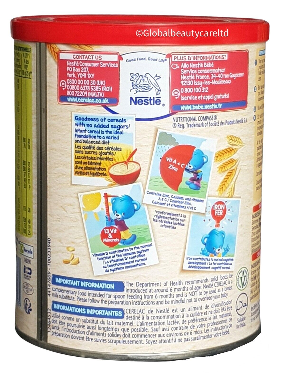 a box that is covered in stickers
