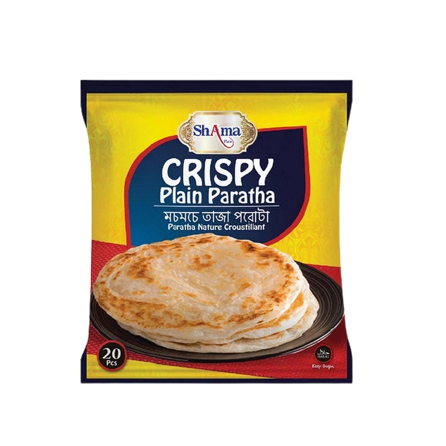 Paquet de 20 parathas croustillants nature