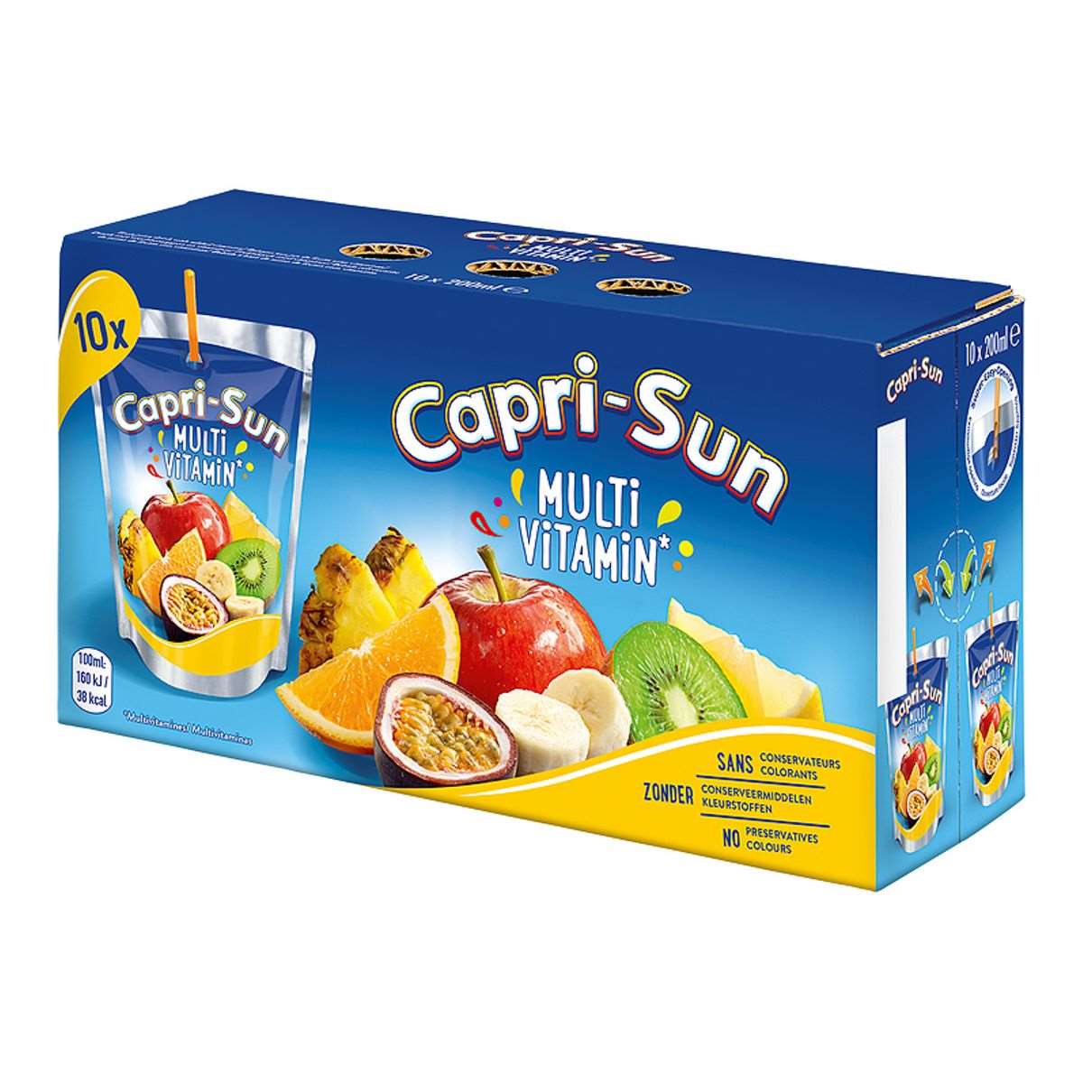 a box filled with lots of different types of fruit