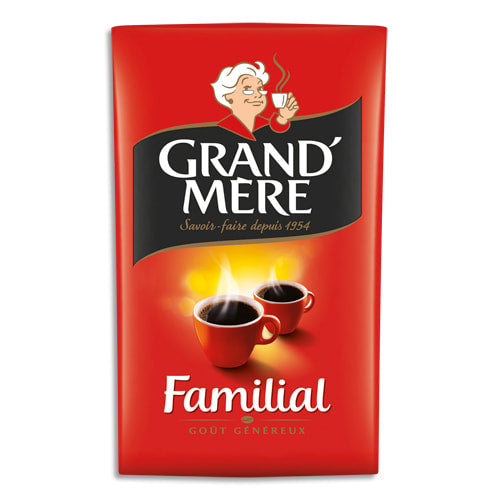 Découvrez le café moulu Grand'Mère, une véritable tradition française en sachet de 250g ! Savourez l'arôme riche et authentique de ce café finement moulu, révélant des notes subtiles et une saveur incomparable à chaque tasse. Issu d'un savoir-faire artisanal transmis de génération en génération, le café Grand'Mère est le compagnon idéal pour débuter votre journée avec énergie ou pour une pause café réconfortante.