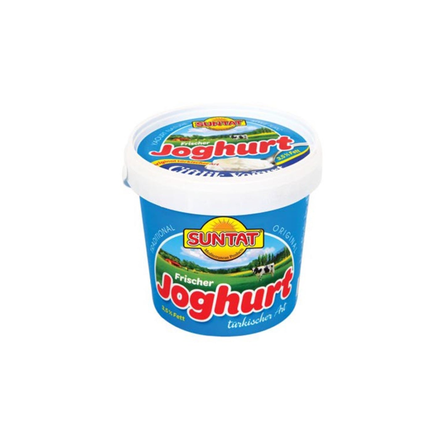 Yaourt nature 1kg 3,5% MG en seau