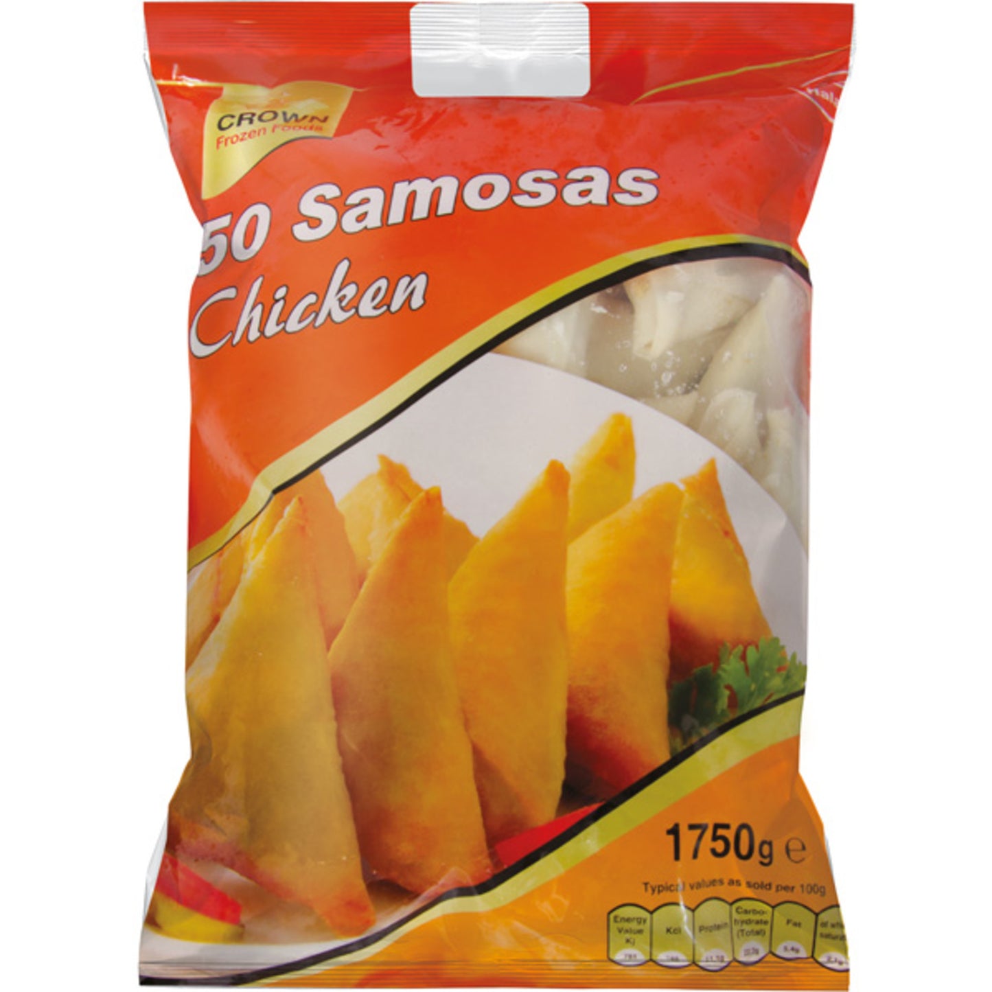 Boîte de 50 samosas au poulet
