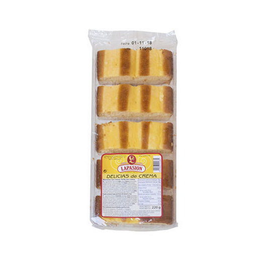 Gâteaux DELICIAS A LA CREME LAPASION 220G