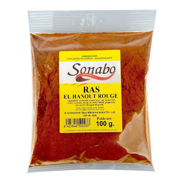 Épices Ras El Hanout Rouge 100g SONABO