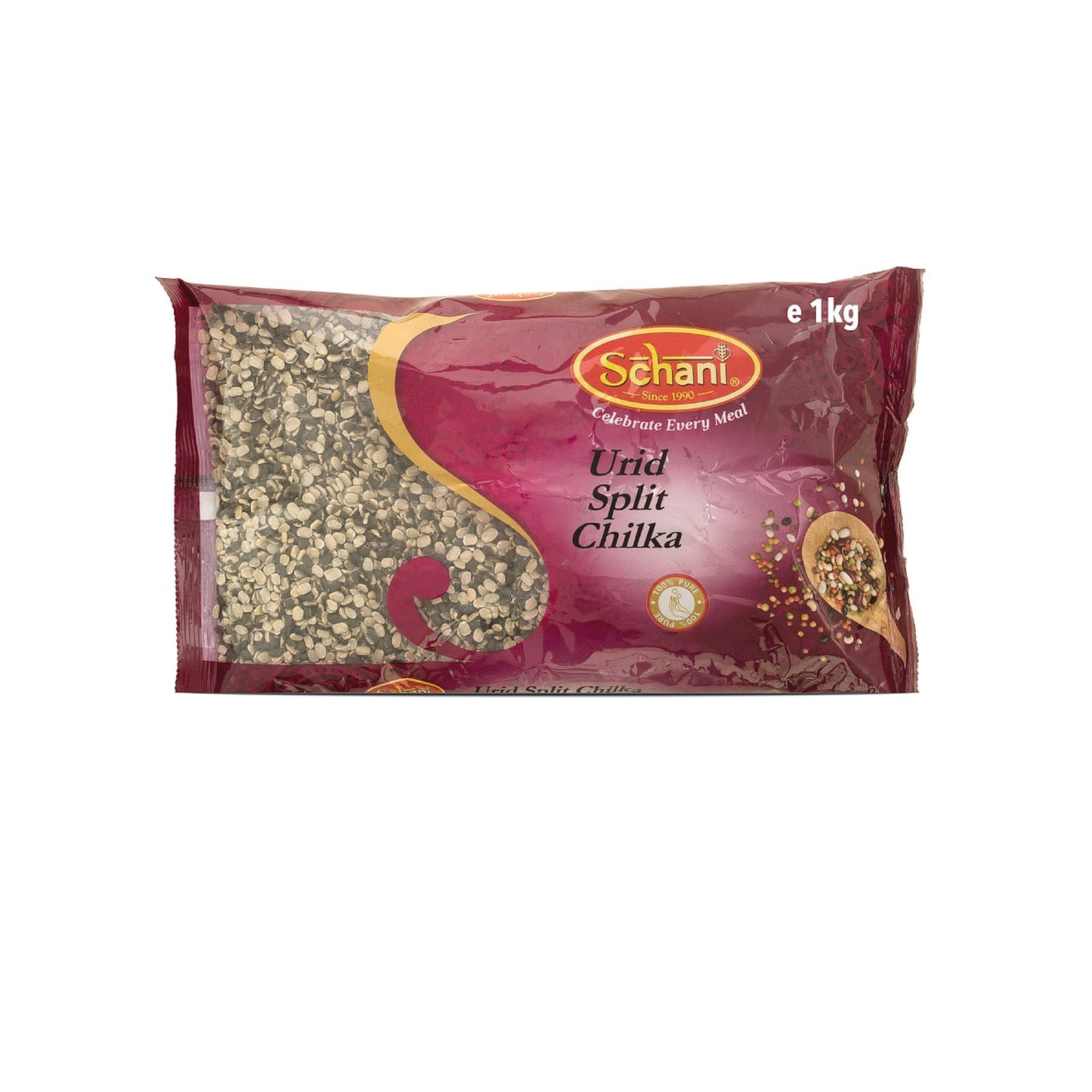 Urid split chilka légumineuses 1kg SCHANI