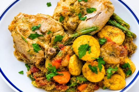 Poulet DG, recette camerounaise aux plantains