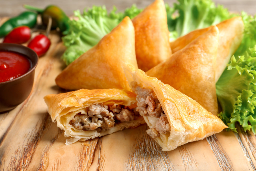 Bricks a la viande hachee dorees et croustillantes