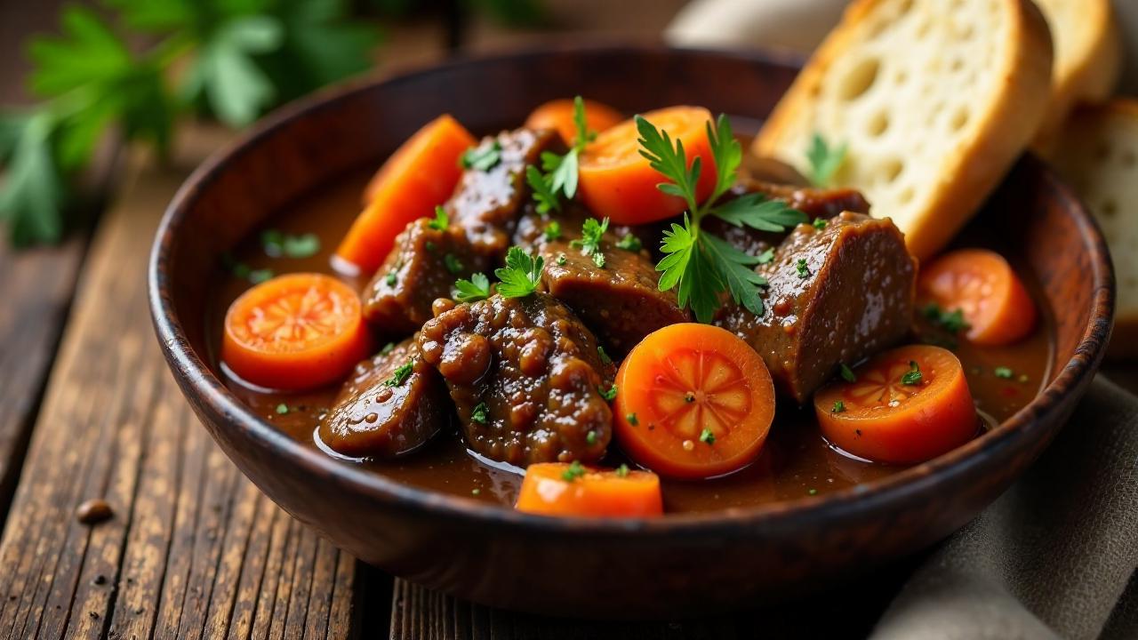 Daube de boeuf provencale mijotee