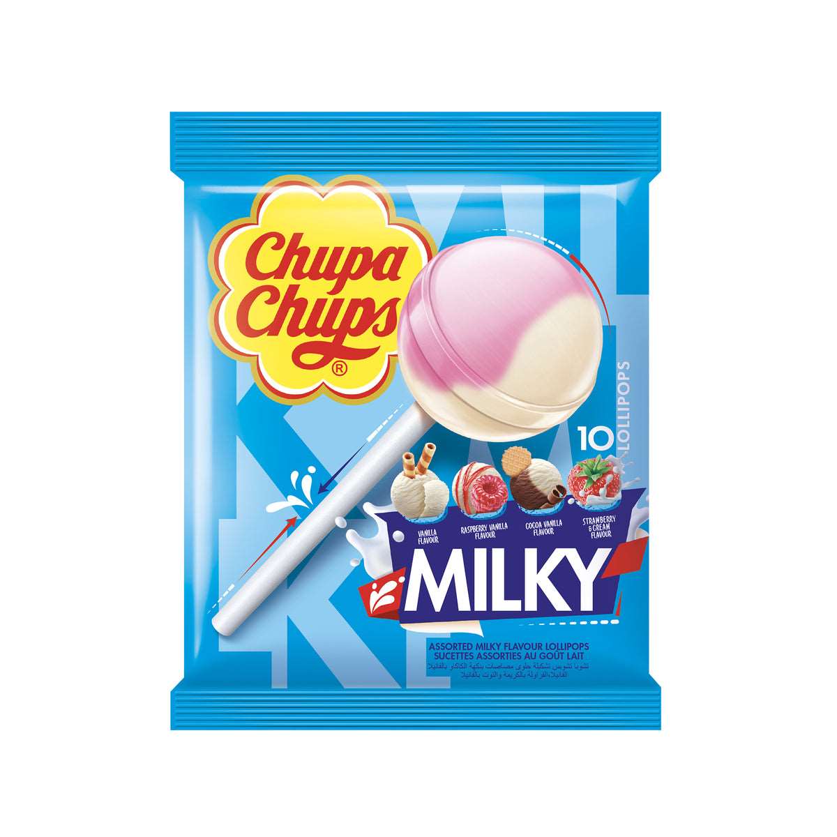 Chupa Chups Milky sucettes bonbons 120g