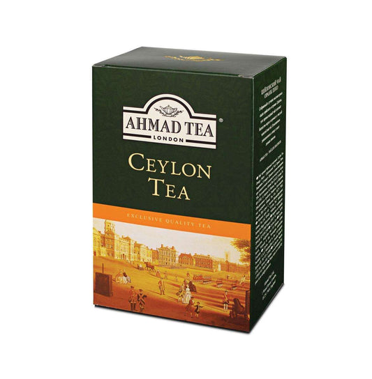 AHMED CEYLON TEA 250G, thé de qualité supérieure, arôme exquis, saveur riche, provenant du Sri Lanka, feuilles soigneusement sélectionnées.