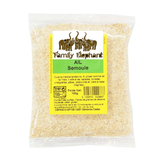 AIL SEMOULE FAMILY ELEPHANT 100G, épice aromatique pour soupes, sauces, viandes HALAL, livraison rapide, produits frais, condiment essentiel cuisine.