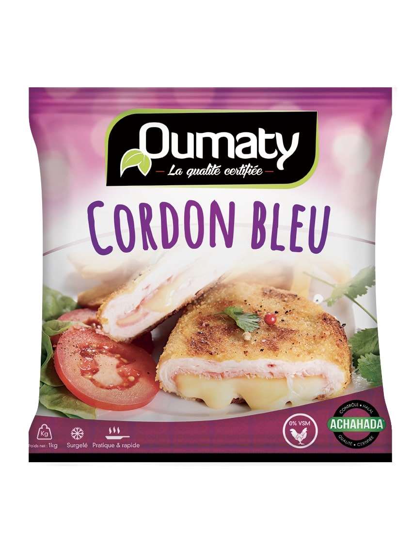 Cordon bleu Oumaty surgelé 1kg.