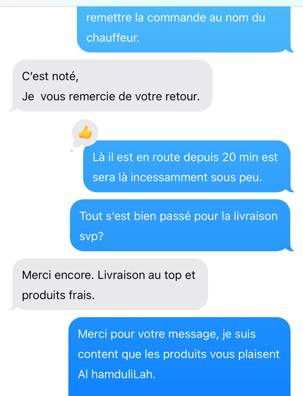Avis client Halal Frais