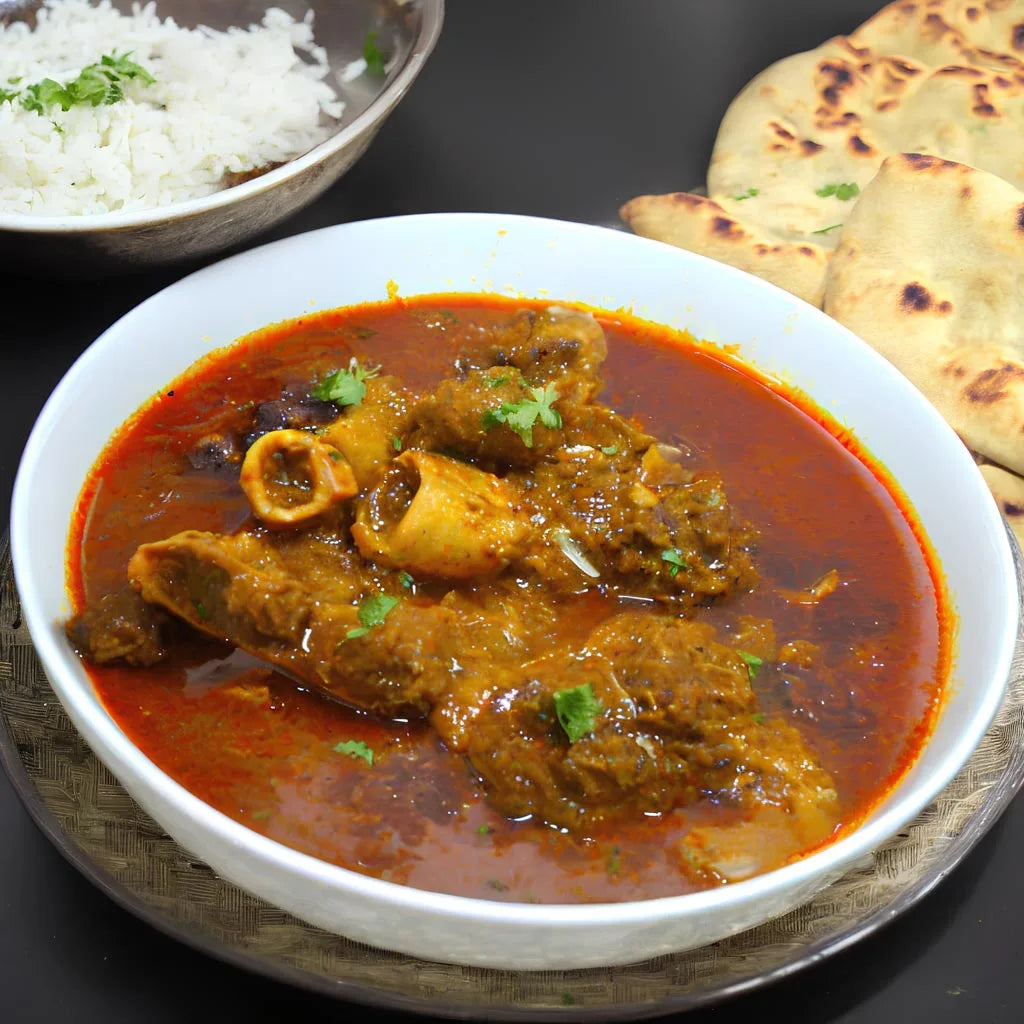 laziza nihari nehari masala 100g, mélange d'épices pour la préparation de boeuf bourguignon à la pakistanaise, appelé Nihari, suggestion de présentation