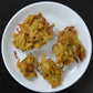 a close up of a plate of food on a table 