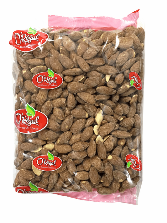 Amandes décortiquées grillées salées 800g nutrition croquantes collations saines protéines fibres fruits secs