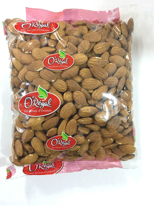 Amandes Nonpareil Suprêmes crues 1kg USA, qualité supérieure, goût exceptionnel, produits frais, livraison rapide, aliment équilibré, idéal recettes