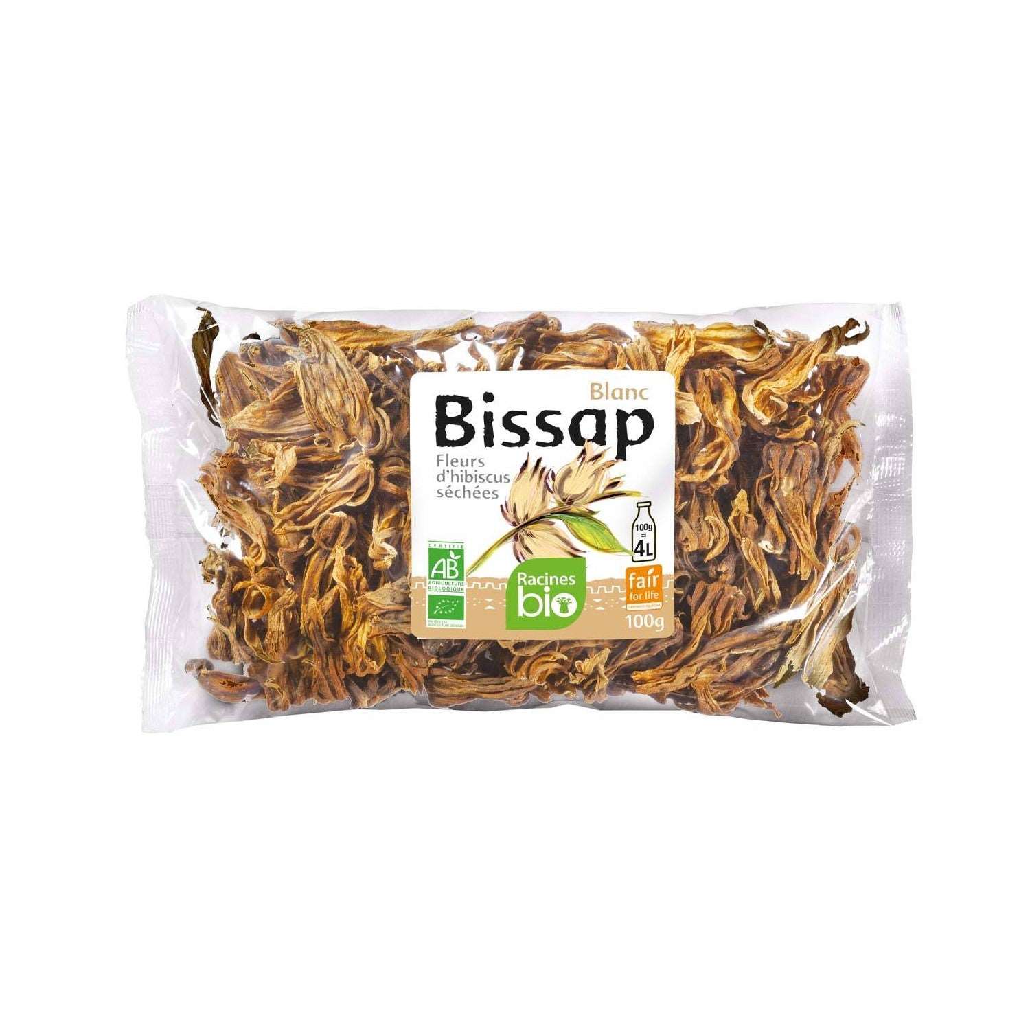 Fleur de bissap blanc 100g pour infusions