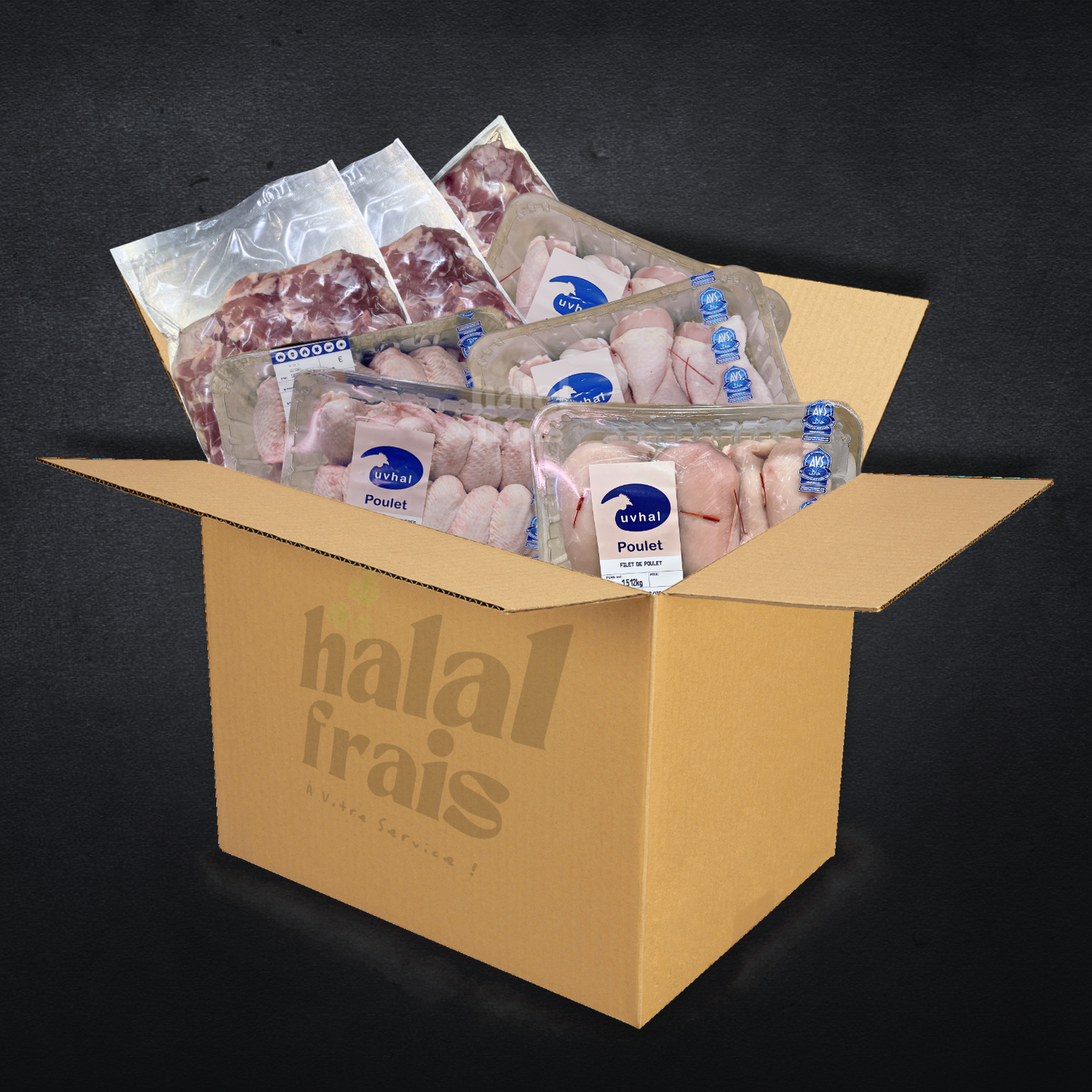 box volaille by halal frais, volaille certifiée achahada avs, boucherie en ligne, boucherie epinay 93 halal frais