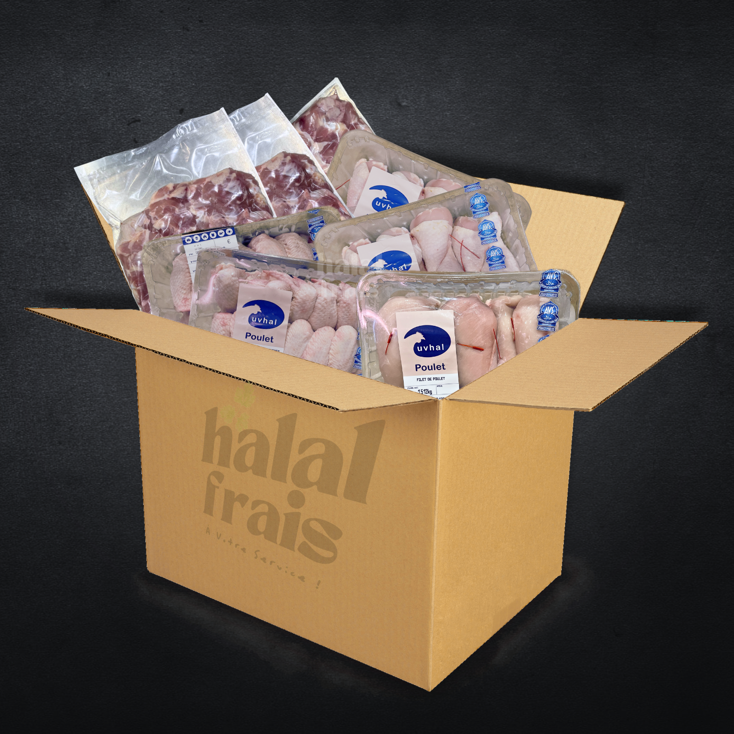 box volaille by halal frais, volaille certifiée achahada avs, boucherie en ligne, boucherie epinay 93 halal frais