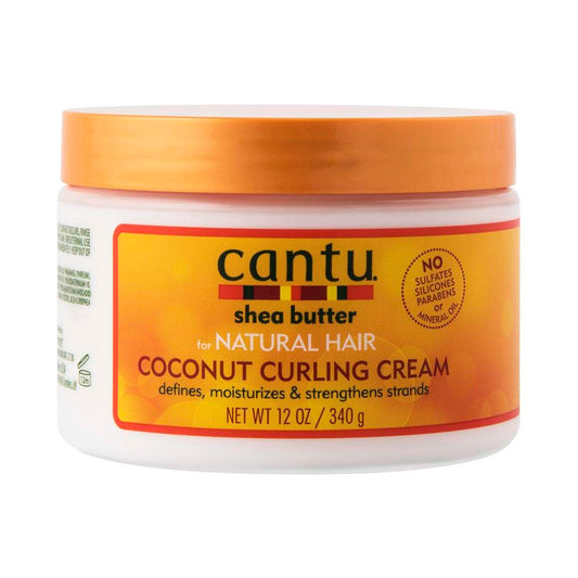 Cantu Shea Butter Curling Cream, Crème coiffante Cantu Shea Butter, Définition des boucles, Soin capillaire Cantu, Hydratation intense, Formule au beurre de karité, Boucles nourries et hydratées, Crème coiffante pour cheveux naturels, Cheveux doux et brillants, Crème coiffante sans sulfates.