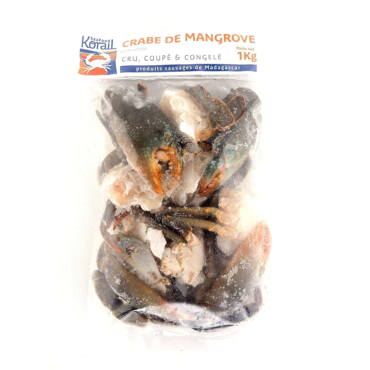 Crabe mangrove 1kg, riche en crustacés