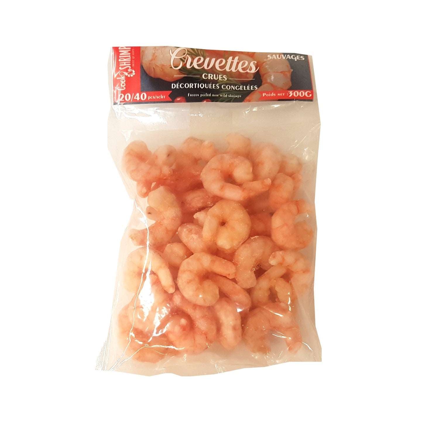 Crevettes décortiquées 300g - crustacés frais