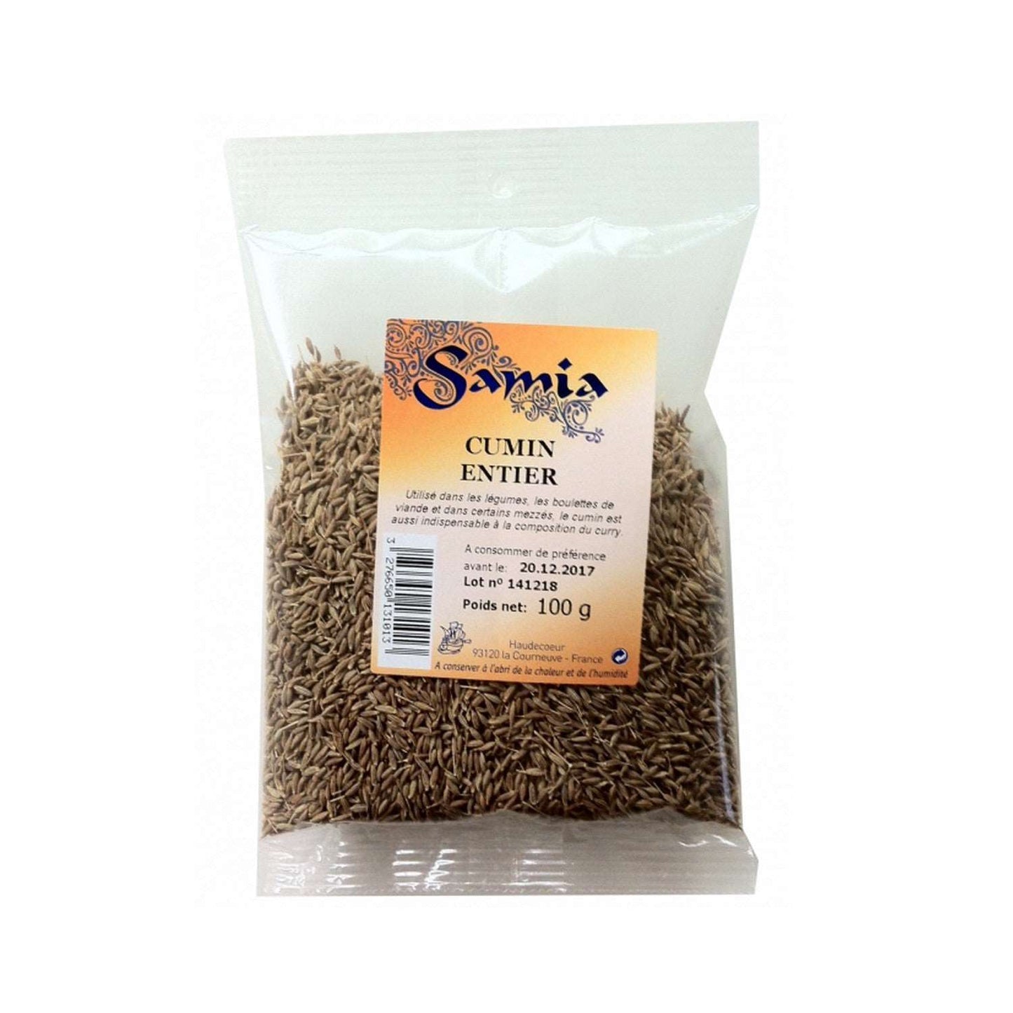 Grains de cumin entier 100g Samia