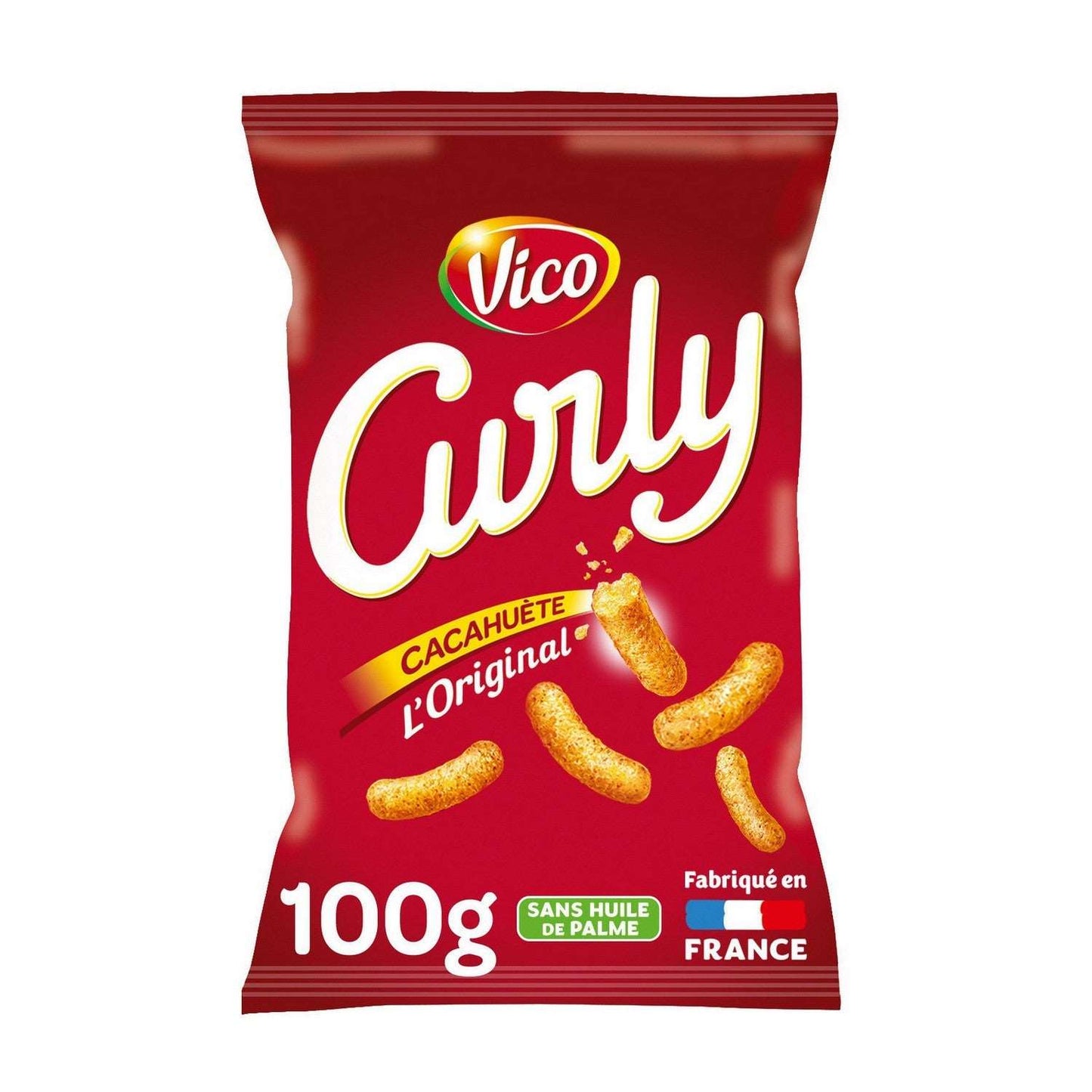 Cacahuètes enrobées CURLEY L'ORIGINAL 100G