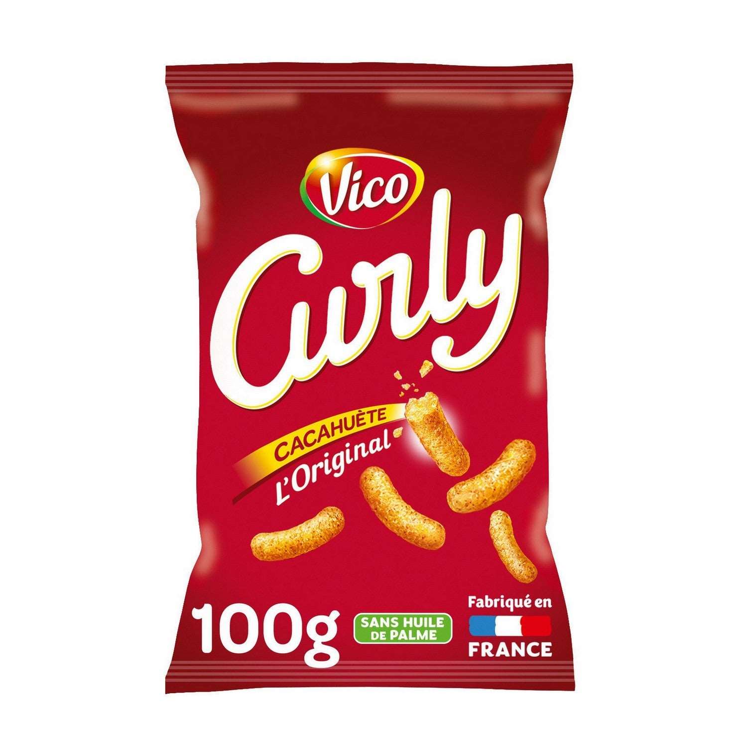 Cacahuètes enrobées CURLEY L'ORIGINAL 100G