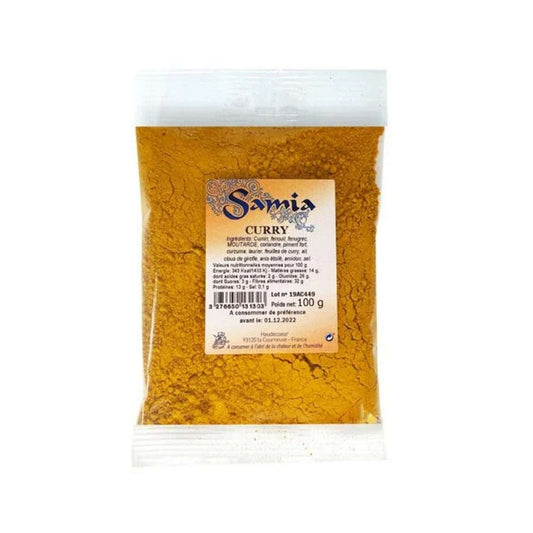 Épices curry 100g Samia, saveur intense