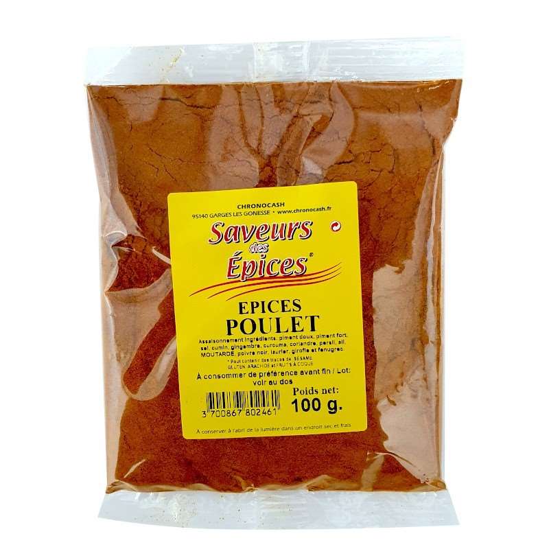 Épices poulet 100g Saveurs Épices