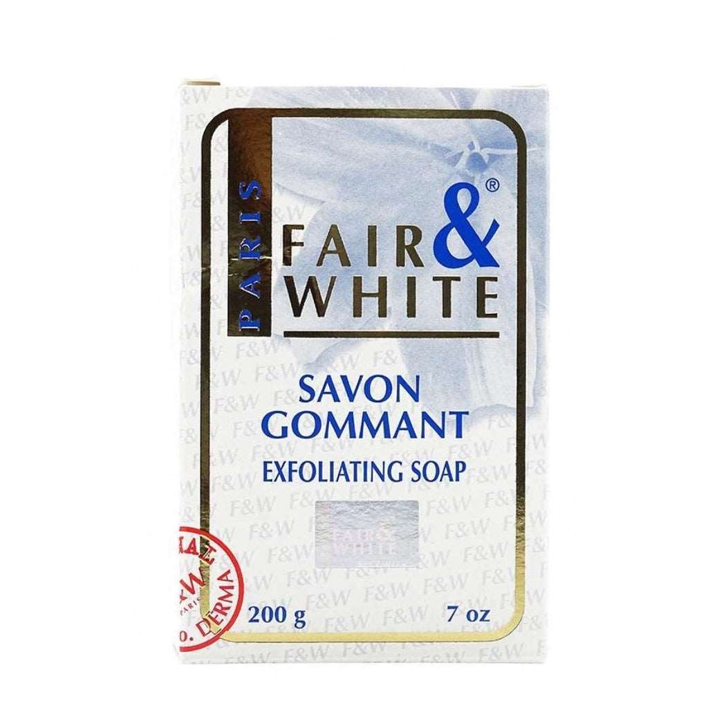 Savon gommant Fair & White 200g pour soin.