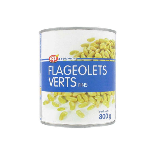 Flageolets verts en conserve 800g Ecoprix