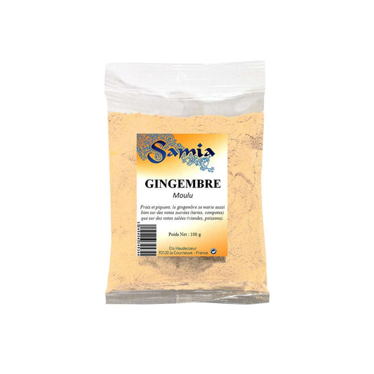 Gingembre moulu 100g Samia en sachet